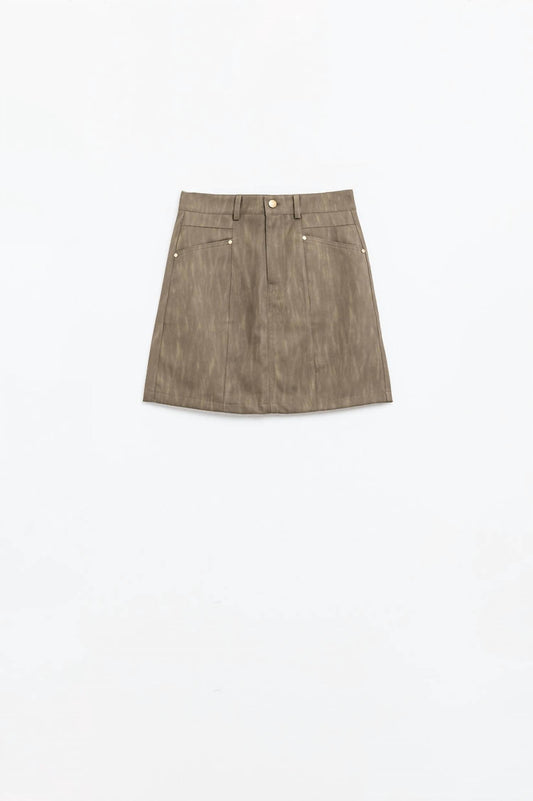 Q2 - Rowan Leatherette Mini Skirt