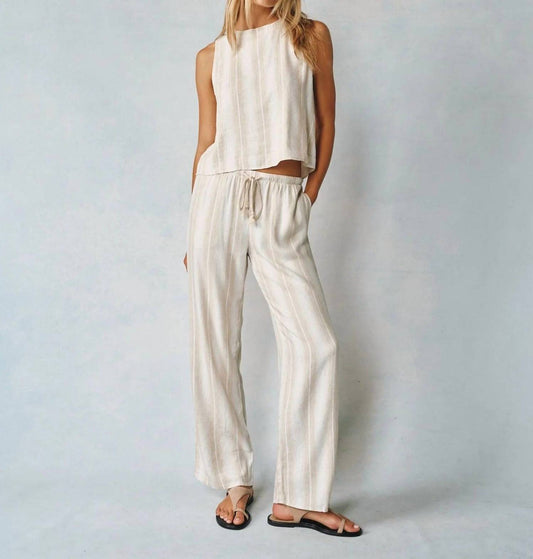 Bella Dahl - Wide Leg Pant With Drawcord