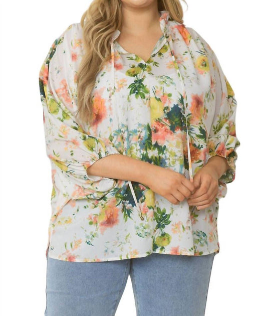 Entro - Spring Haiku Floral Blouse