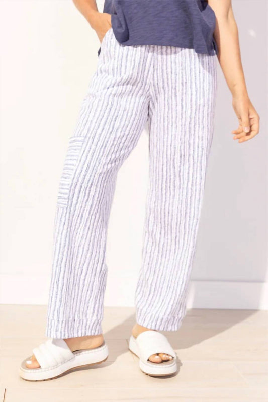 Escape By Habitat - Bali Stripe Cotton Flood Pants