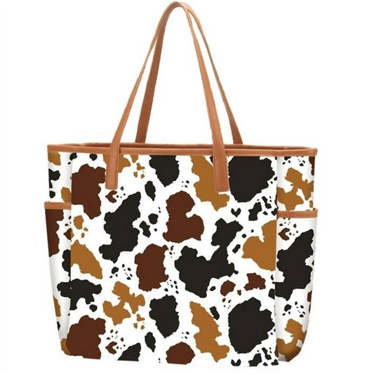 Viv & Lou - Women's Herd That Cow Print Hayden Tote