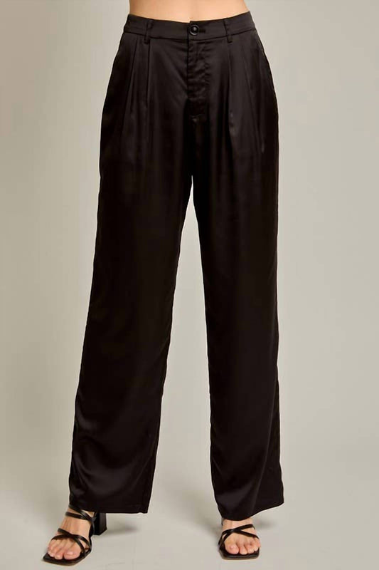Le Lis - High Waist Satin Pants