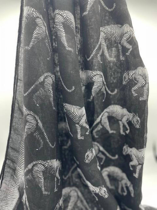 Printed Village - Women's Big Cat Scarf