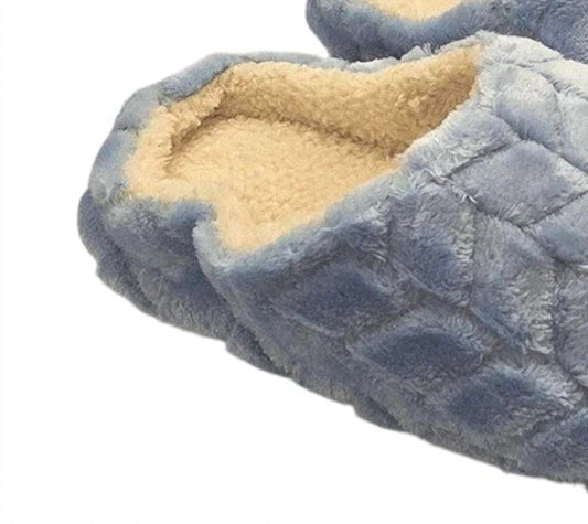 Isotoner - Women's Chevron Fur Hoodback Slippers