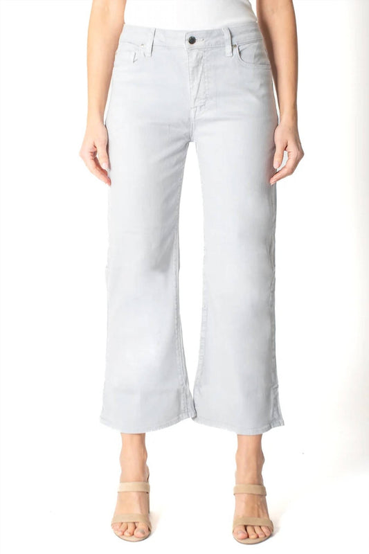 Fidelity - HIGH WIDE CROP - clothing - cotton - blend - grey