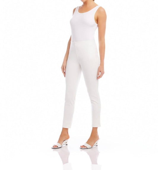 Fifteen Twenty - Pull On Ankle Slit Pants - ankle - clothing - cropped