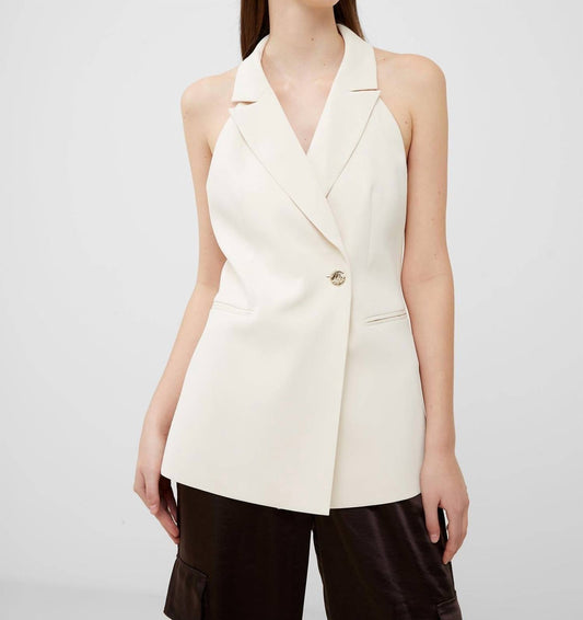 French Connection - Harrie Suiting Halterneck Waistcoat - blazers - clothing - jackets