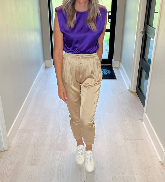 Glam - High Class String, Jogger Pants - clothing - gold - joggers