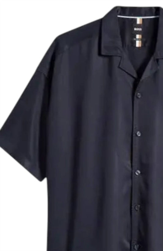 Hugo Boss - Men’s Relaxed Fit Drew Shirt - blue - casual - button - down - shirts - clothing