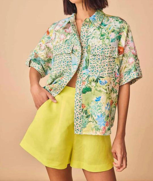 Hunter Bell - ASHTON SHORTS - clothing - green - high - waist