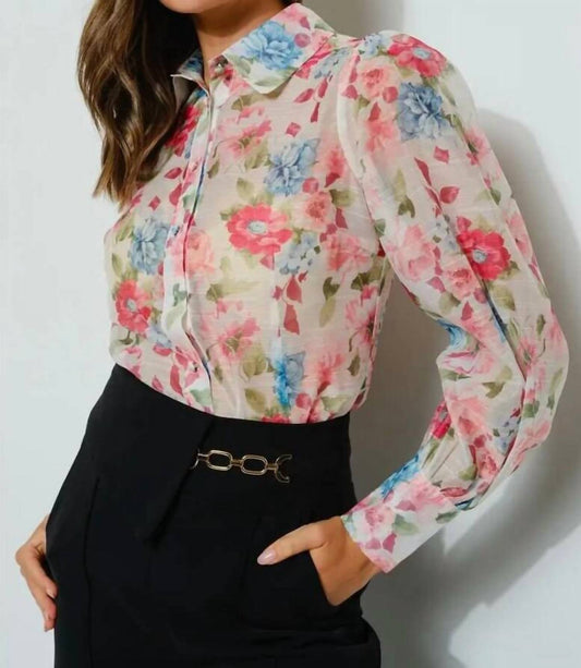 Ina - Bloom Floral Print Blouse - blouses - clothing - floral