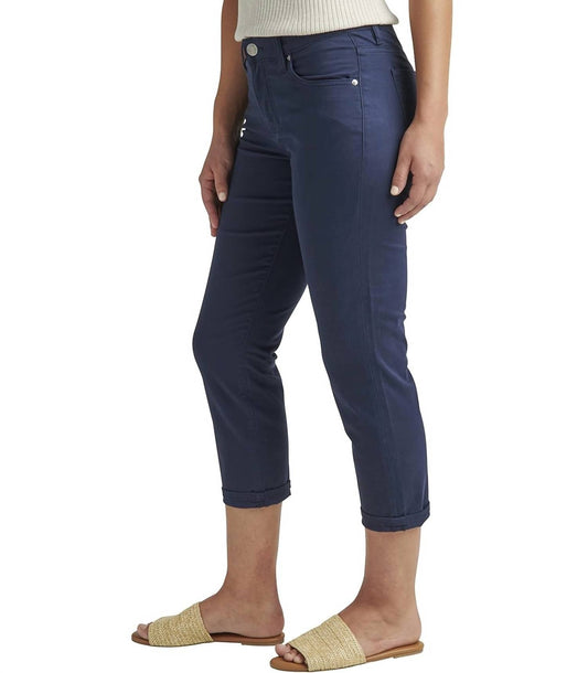 Jag - Cecelia Crop Pant - blue - capris - clothing