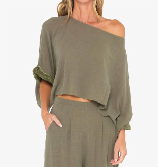 Jbq - Avia One Shoulder Top - blouses - clothing - cotton