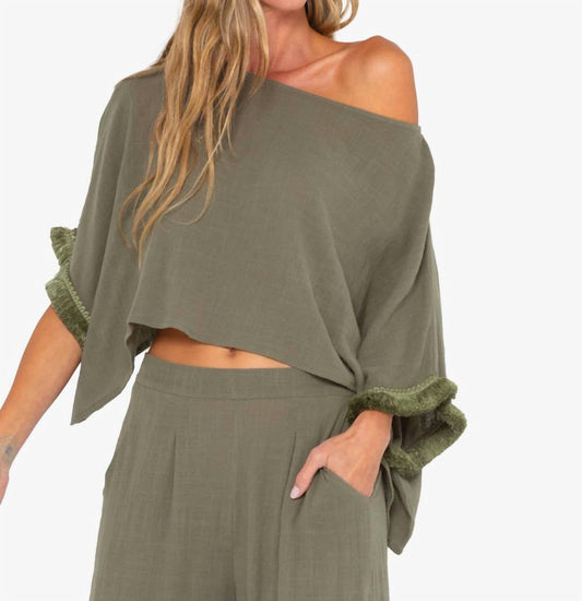 Jbq - Avia One Shoulder Top - blouses - clothing - cotton