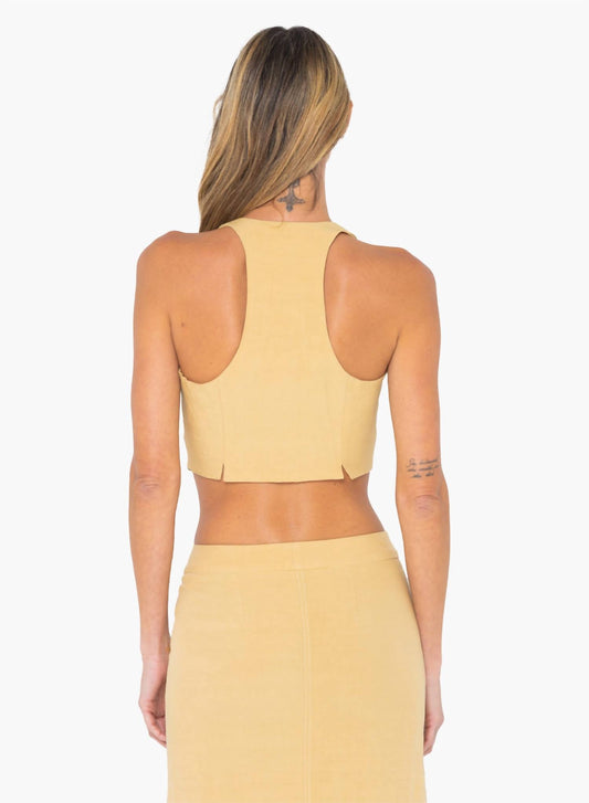 Jbq - Camp Vest - beige - clothing - cotton - blend