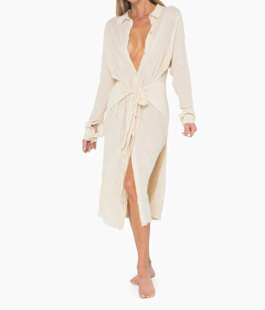 Jbq - Pamela Dress - beige - clothing - cotton