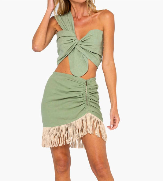 Jbq - Valencia Mini Skirt - clothing - directbrandpartner - green