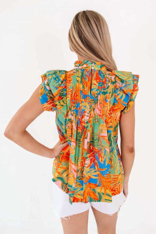 J.Marie - Paloma Pleated Top - blouses - clothing - cotton