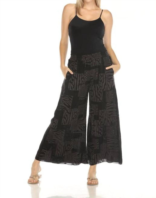 Johnny Was - YULIA PANT (SHORT LINED) JAGA - black - clothing - pants