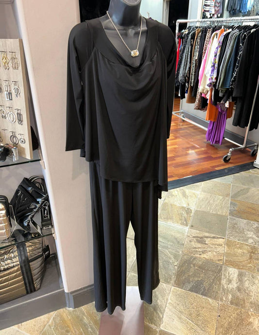 Julian Chang - Women's Terri Jumpsuit - ankle - black - clothing