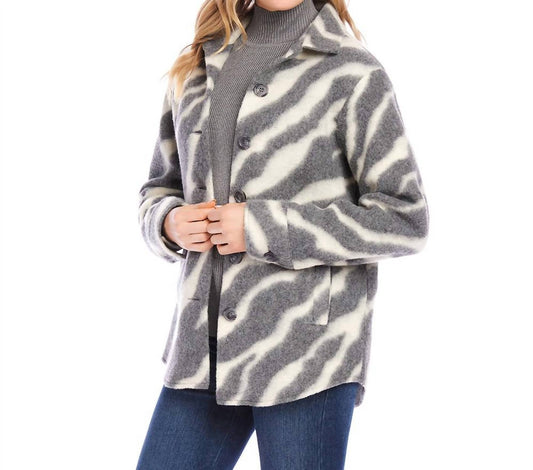 Karen Kane - Brushed Shirt Jacket - casual - jacket - clothing - directbrandpartner