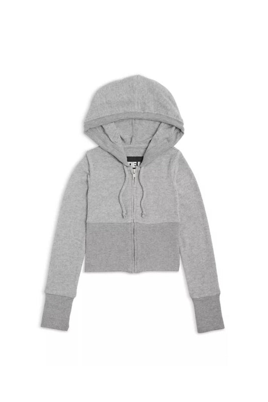 Katie J Nyc - Girl's Drew Hacci Zip Hoodie - clothing - grey - hoodies