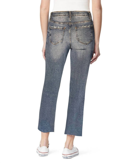 Kensie - High Rise Raw Hem Slim Crop Jean - ankle - clothing - cotton