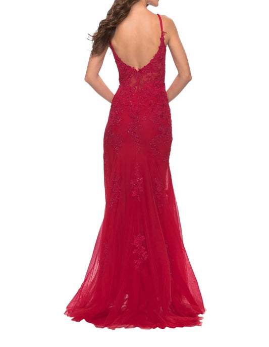 La Femme - Stunning Lace Prom Dress - clothing - dresses - lace