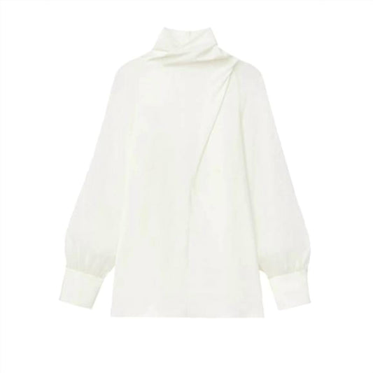 Lafayette 148 - CROSSOVER BLOUSE - blouses - clothing - shirts