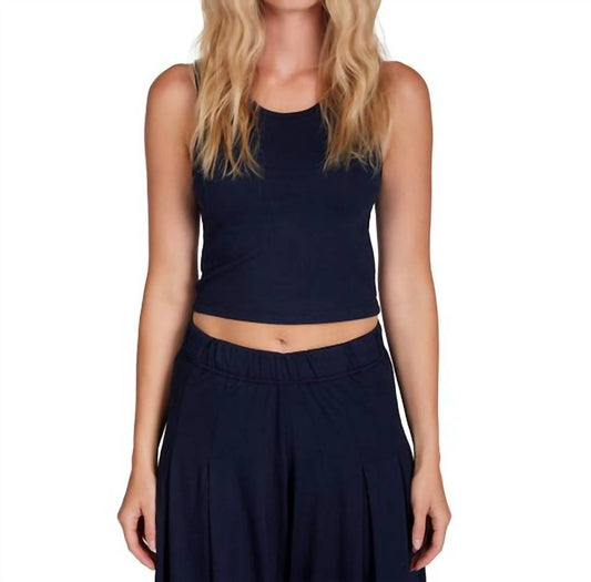 Les Tien - Talya Tank - blue - clothing - modal