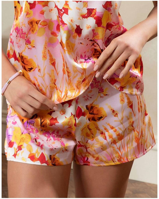 Lise Charmel - Jardins De Lumiere Lingerie Shorts - clothing - high - waist - patterned