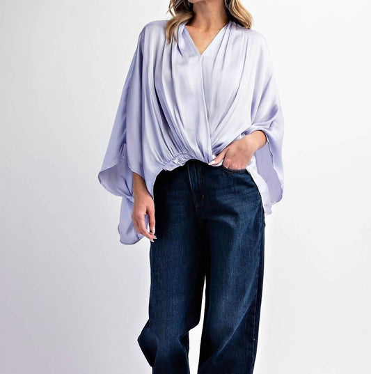 Llove - Margaret Surplice Blouse - blouses - clothing - polyester