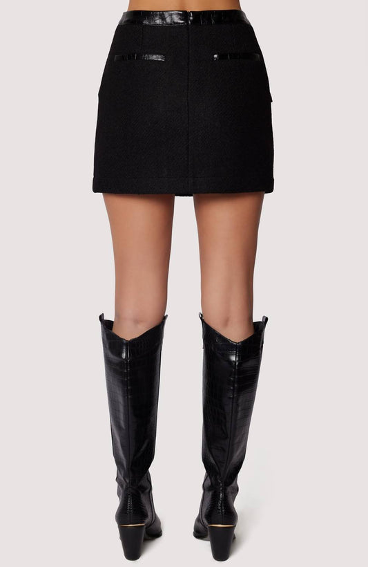 Lost + Wander - ALESSIA MINI SKIRT - black - clothing - mini