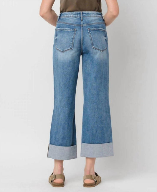 Lovervet - Rosy Baggy Wide Jeans - blue - clothing - cotton - blend