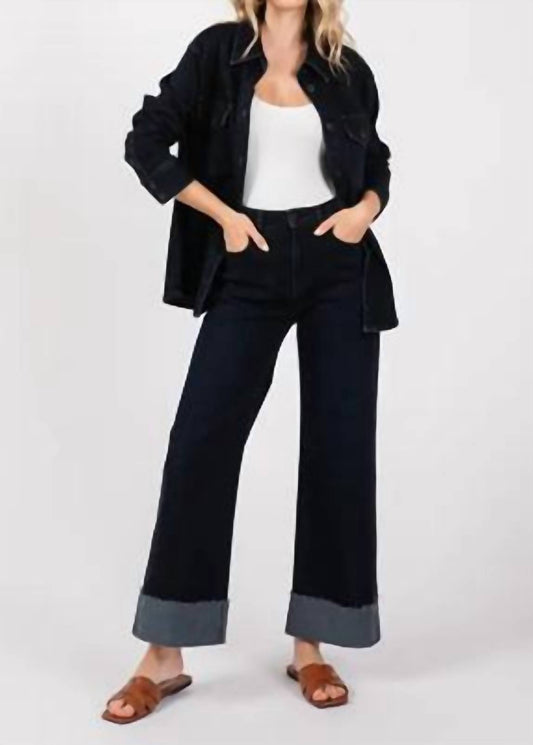 L.T.J - Wide Cuff Jeans - blue - clothing - cotton - blend