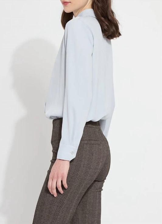 Lysse - Gentle Parker Button Down Top - blue - clothing - shirts