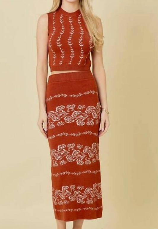 Mainstrip - Rosa Set - acrylic - brown - clothing