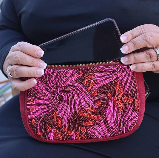 Maliparmi - beaded bag - pink - women -