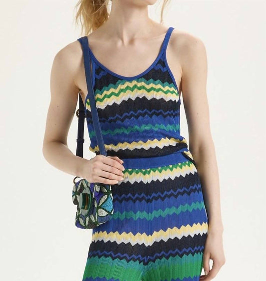Maliparmi - Stripe Tank - blue - clothing - tank - tops