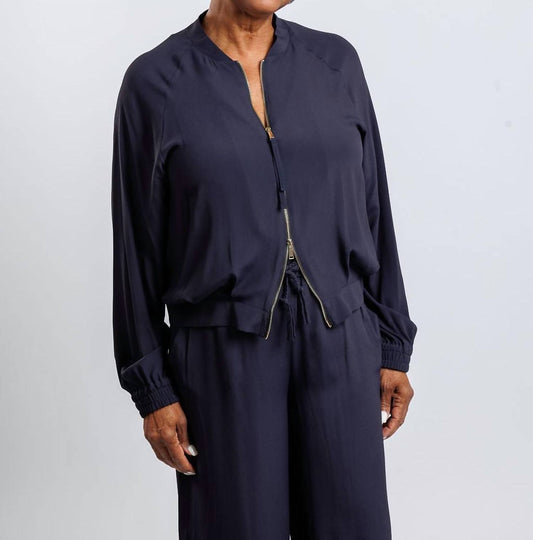 Marella - Grinta Crepe Jacket - blue - casual - jacket - clothing