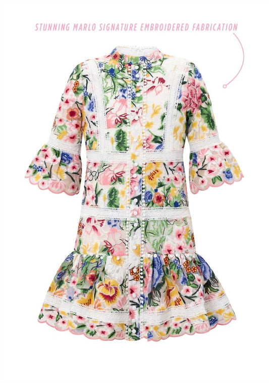 Marlo - Girl's Karla Embroidered Dress - casual - clothing - dresses