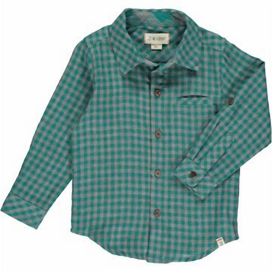 Me & Henry - ATWOOD WOVEN SHIRT - button - down - shirts - clothing - green
