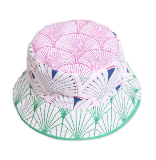 Melissa Masse - Women's Print Bucket Hat - accessories - cotton - blend - green