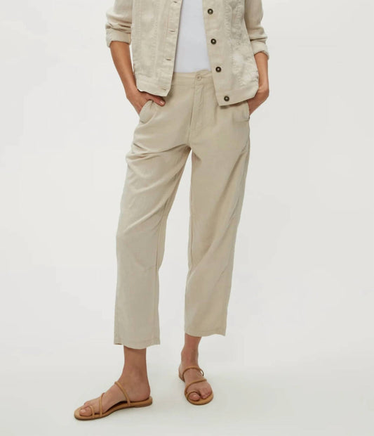 Michael Stars - Sal Barrel Leg Pant - beige - clothing - pants