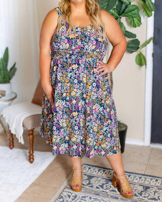 Michelle Mae - Nikki Floral Dress - blue - clothing - dresses