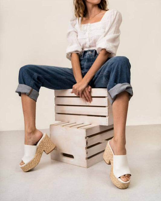 Miim - Ashlyn Platform Sandals - sandals - shoes - white