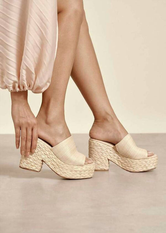 Miim - Ashlyn Platform Sandals - beige - sandals - shoes