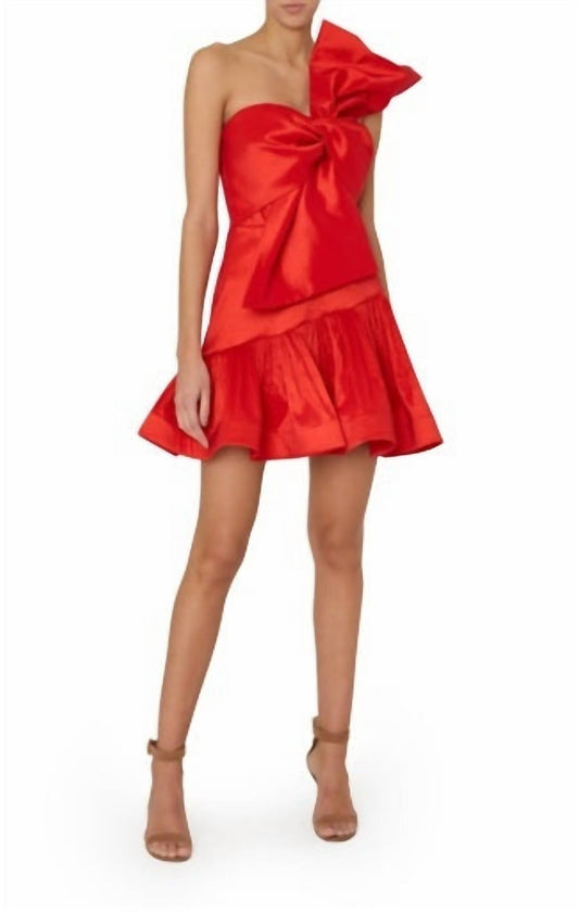 Milly - Harley Bow Mini Dress - clothing - dresses - mini