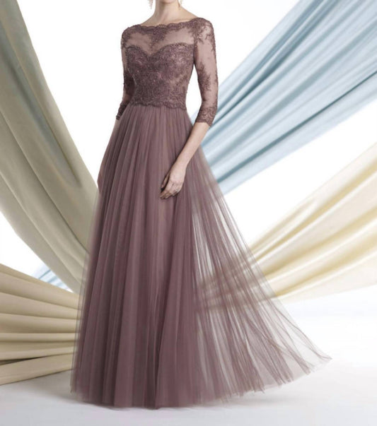 Montage By Mon Cheri - 213980 - brown - clothing - dresses