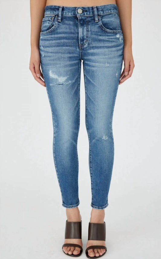 Moussy - Meadowood Skinny Jean - blue - clothing - cotton - blend